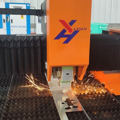 Máy cắt laser sợi CNC 3000 * 1500mm 3000W 6000W 12000W Max Raycus cho kim loại