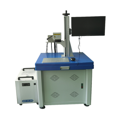 Máy đánh dấu laser UV 3W Tia cực tím cho lá thủy tinh Nhựa