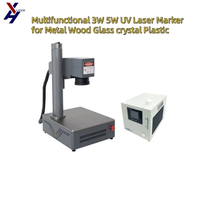 Multifunctional 3W 5W UV Laser Marker cho kim loại gỗ kính nhựa tinh thể